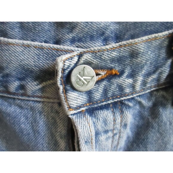 Calvin Klein Vintage Women's Jeans 15 34x30 1990's USA MADE Buttonfly Preppy Mom - Picture 5 of 7